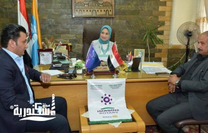 بطيشه رئيس روتاري غرب يبحث أوجه التعاون مع  وكيلة وزارة التربية والتعليم