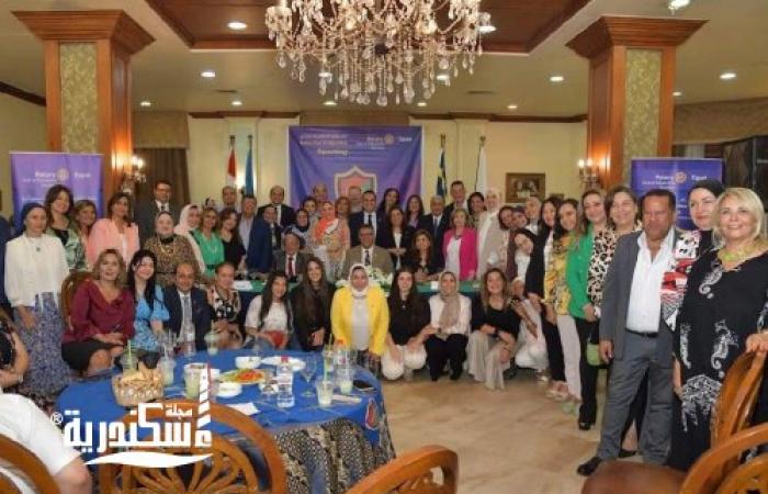 وسيم السيسي في إستضافة روتاري سبورتنج الإسكندرية وندوة عن الحب وتاثيره على الحضارات