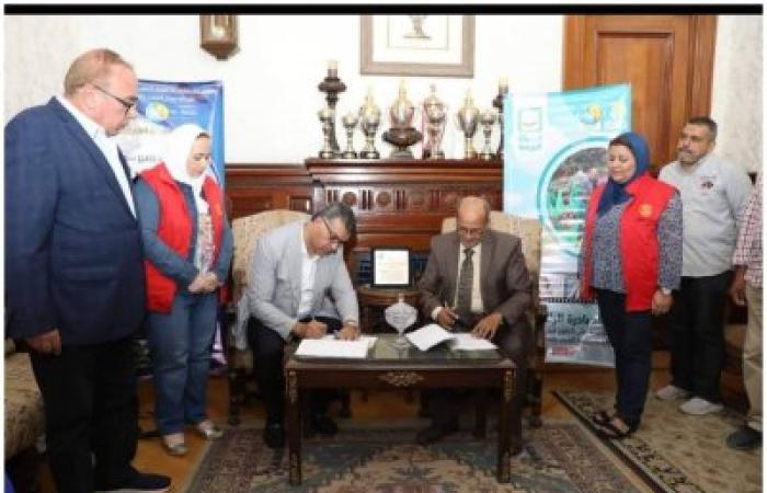 روتارى سبورتنج يعقد بروتوكول تعاون مع شركة مياة الشرب بالاسكندرية