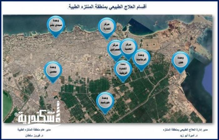 أماكن ومواعيد عمل أقسام العلاج الطبيعي بوحدات ومراكز صحة الأسرة بمنطقة المنتزة