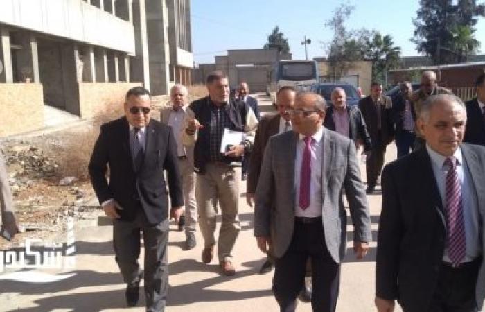 رئيس جامعة الإسكندرية يتفقد منشآت كلية الطب البيطري بأبيس