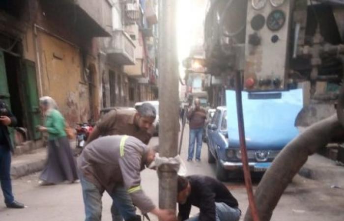 لجنة تطهير الشنايش بحي وسط تستمر في متابعة اعمال التطهير ببعض شوارع الحي