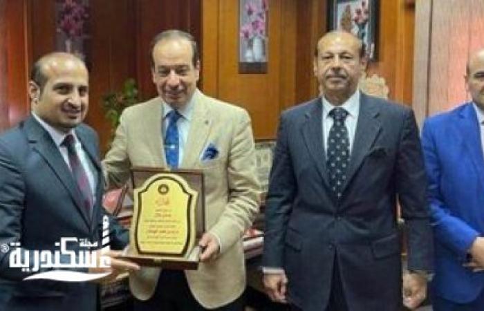 قنصل عام المملكة العربية السعودية في زياره للمحكمة الاقتصادية بالاسكندرية