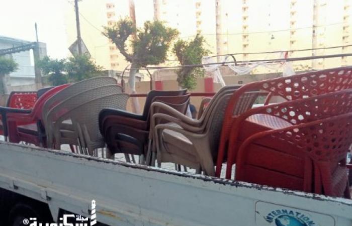 حي وسط يدفع بحملة مكبرة لازالة الاشغالات تسفر عن رفع ١٤٠ حالة أشغال