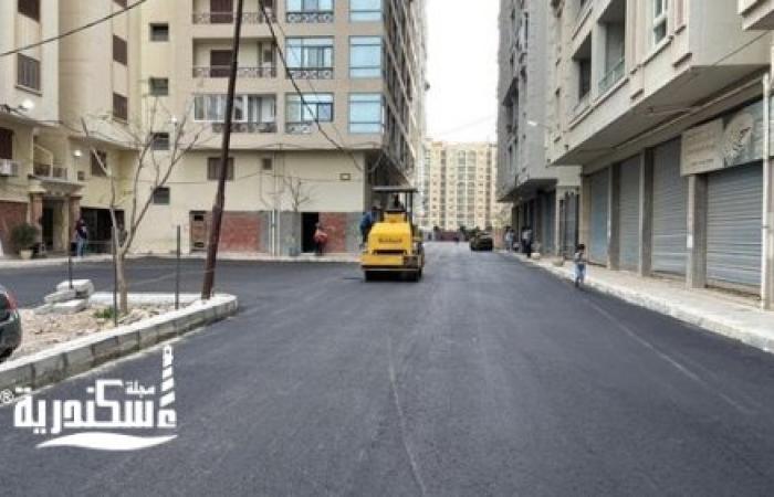 " محافظ الإسكندرية" 46 مليون جنيه لرصف 9 شوارع  بحي شرق