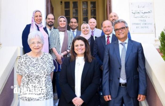وزيرة الهجرة تلتقى أبناء الجاليتين اليونانية والقبرصية بالإسكندرية