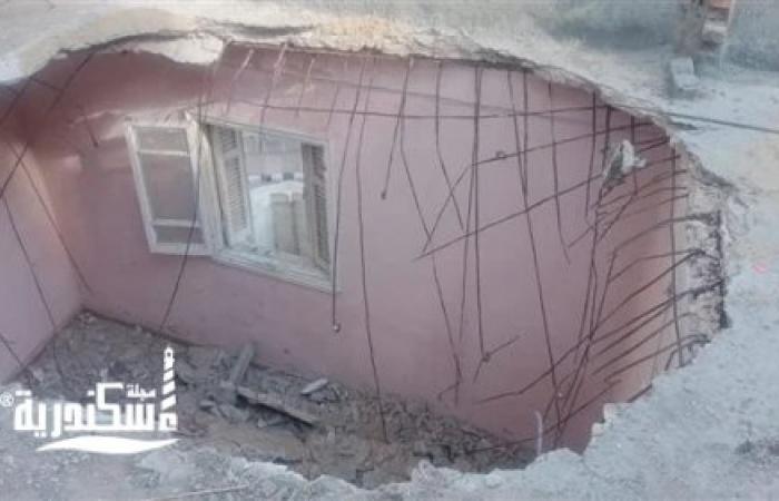 حي وسط... إنهيار سقف عقار بمنطقة الحضرة القبلية .... وإصابة سيدتين