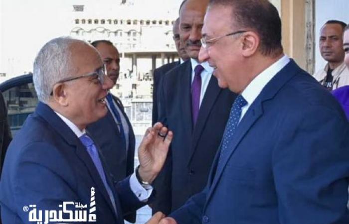 محافظ الاسكندرية يستقبل وزير التعليم في مستهل زيارته للمدينة