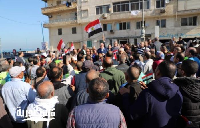 شركة الصرف الصحي بالإسكندرية تشارك بقوة في الانتخابات الرئاسية