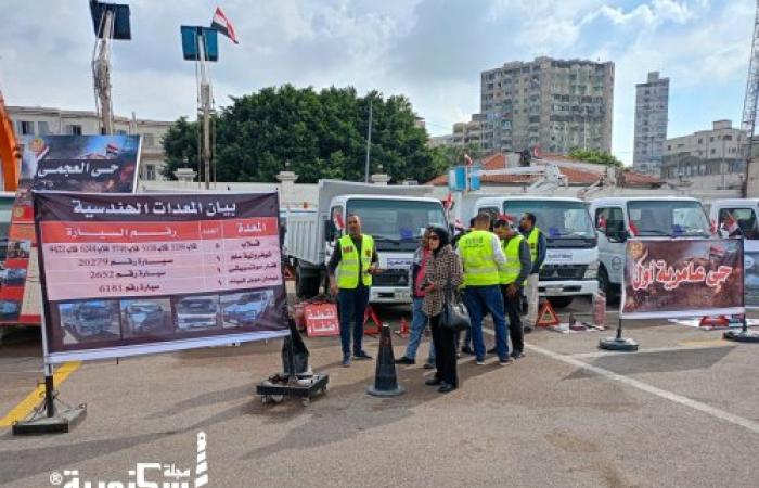 سكرتير عام حي وسط...تطمئن على جاهزية المعدات الهندسية لمجابهة الأزمات والكوارث
