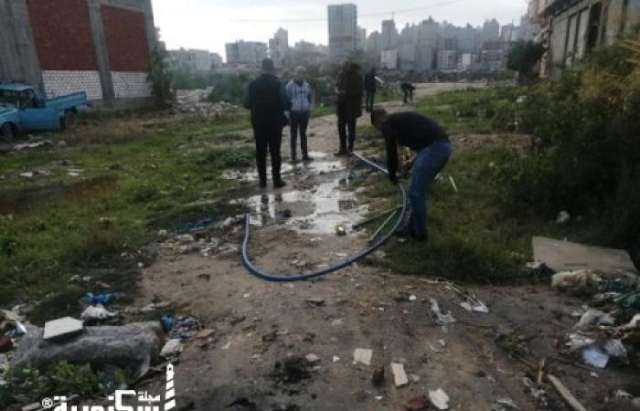 حملات إزالة التعديات على شبكة مياه الشرب بالمناطق التابعة لفرع المندرة