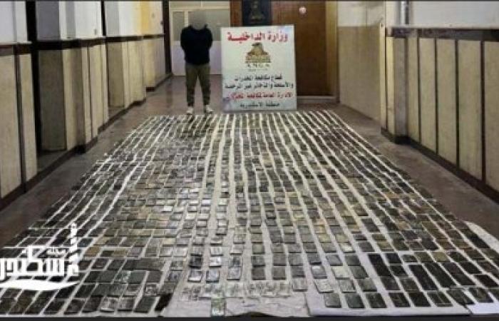مكافحة المخدرات.....إحباط محاولة عنصر شديد الخطورة ترويج 1100 طربة حشيش