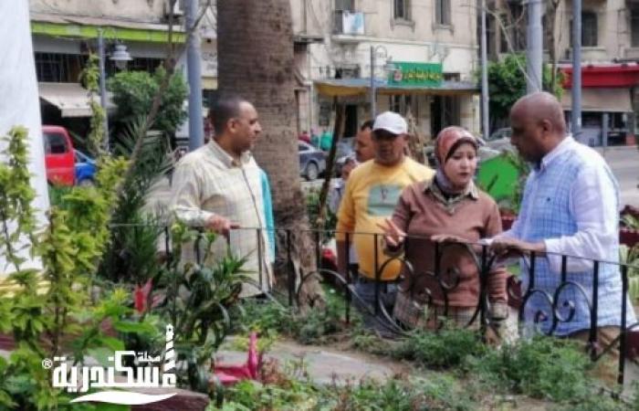 جولة تفقدية للمهندسة نهى خليفة رئيس حي الجمرك لرفع كفاءة ميدان سينما ريكس