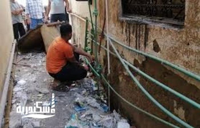 مياه الإسكندرية: حملات لإزالة التعديات على شبكة مياه الشرب بالنزهة