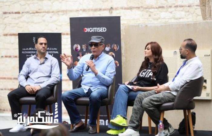 محمود حميدة و بشرى في حلقة نقاشية عن " مذبحة الأفلام" و رقمنة التراث"