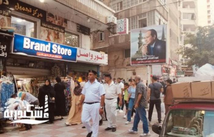 استمرار حملات رفع وإزالة الإشغالات والتعديات وتحقيق السيولة المرورية بنطاق المنتزه أول