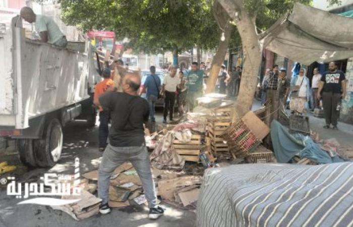 حي وسط...حملة صباحية مكبرة  تسفر عن رفع 100 اشغال وتحصيل  44 الف جنيه غرامات فورية