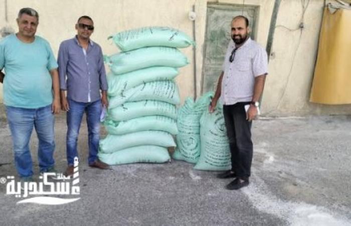 تموين برج العرب يضبط دقيق مدعم....قبل تهريبه الى السوق السوداء