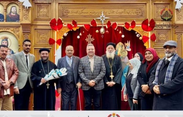 “الجبهة الوطنية بالدخيلة تزور الكنائس وتؤكد: شركاء الوطن يجمعهم حب مصر”