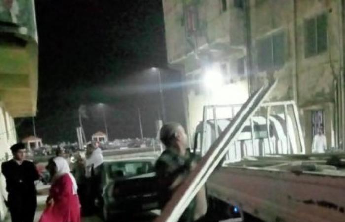 حي وسط... ايقاف اعمال ترميمات مخالفة بطريق الجيش والتحفظ على مواد البناء