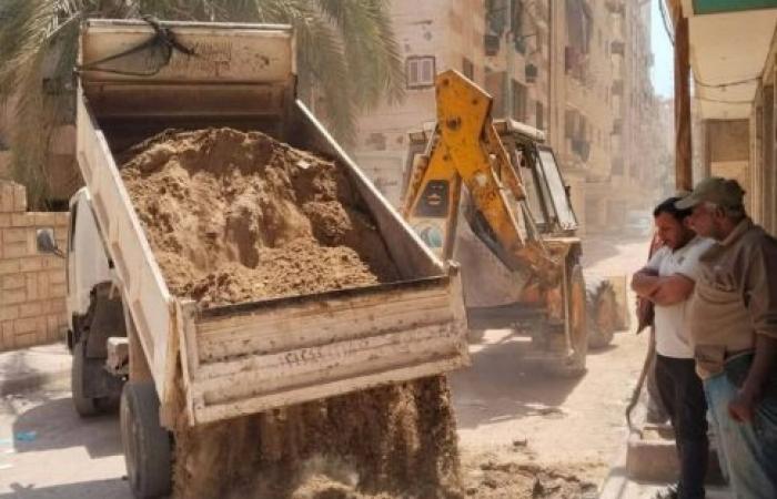 حي العجمي يتابع أعمال رصف الطرق ورفع كفاءتها ضمن الخطة الاستثمارية ورد الشيئ لأصله بنطاق الحى