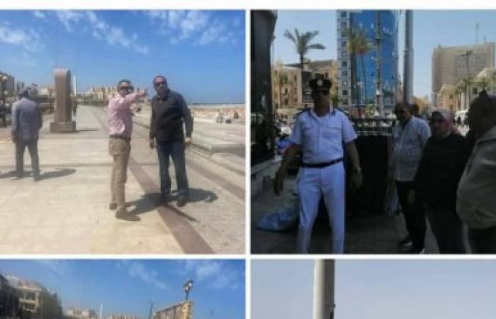 تطوير محيط قلعة قايتباي.. رفع كفاءة الإنارة وتركيب الحجر الفرعوني بحي الجمرك