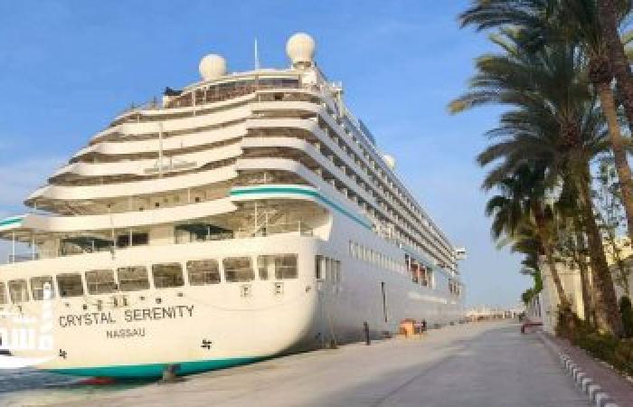 ميناء الإسكندرية يستقبل السفينة السياحية CRYSTAL SERENITY في ختام رحلتها بمصر ضمن فعالية دولية رفيعة المستوى للمجلس العالمي للسياحة والسفر
