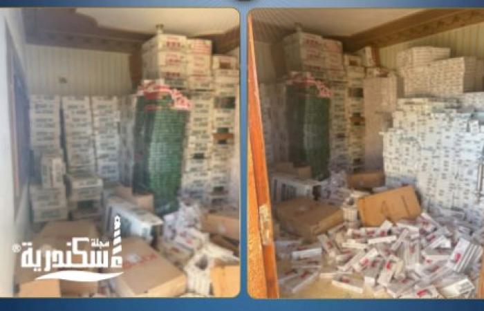 شرطة التموين تضرب معاقل التهريب.. ضبط 65 ألف عبوة سجائر مجهولة المصدر بالإسكندرية ومطروح