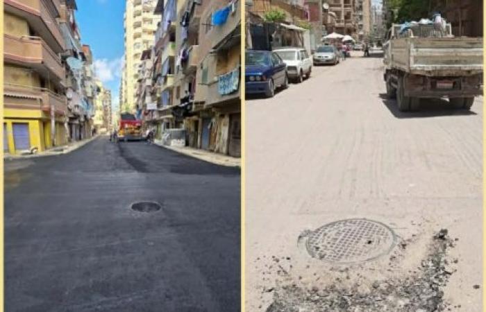 لرفع كفاءة الشوارع وتيسير الحركة.. الإسكندرية تواصل حملاتها الموسعة لترميم الحفر ورصف الطرق بمختلف الأحياء