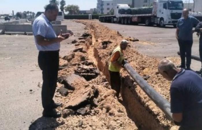إيقاف حفر غير مرخص بالطريق الصحراوي والتحفظ على "حفار" في حملة مكبرة لحي العامرية أول