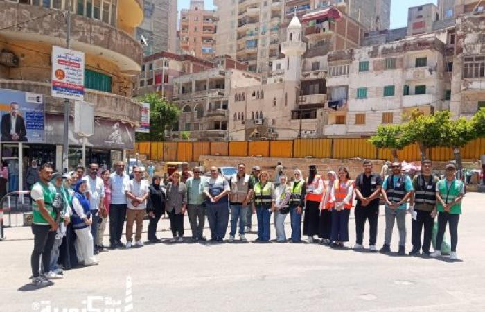 برعاية محافظ الإسكندرية.. حملة توعية ونظافة لشريط ترام الرمل والمناطق السكنية المحيطة به