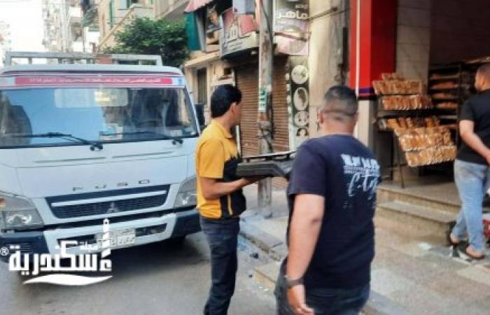 حي وسط.....استمرارًا لجهود إعادة الانضباط.. حملة موسعة بمحرم بك تُسفر عن رفع 75 حالة إشغال