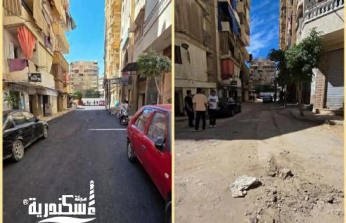 ضمن خطة المظهر الحضاري.. مديرية الطرق بالإسكندرية تكثف أعمال الرصف وإعادة الشيء لأصله