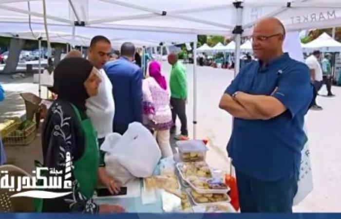 محافظ الإسكندرية يتفقد فعاليات «سوق اليوم الواحد للمزارعين» بمحطة الرمل