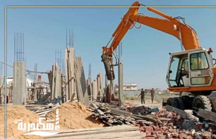 ضربة موجعة لمافيا البناء بالإسكندرية.. إزالة فيلتين وتعديات بمئات الأمتار في حملات مكبرة بـ 6 أحياء