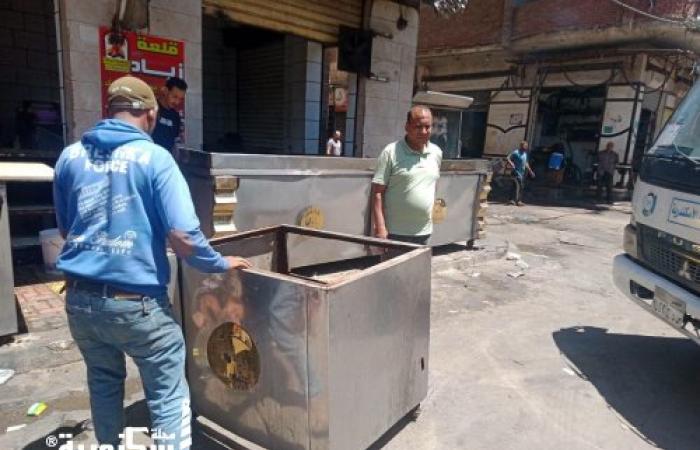 حي العامرية أول يشن حملة لرفع التعديات بـ "الجمهورية والشرقاوي" والتحفظ على 17 حالة إشغال