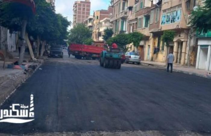 ​رئيس حي غرب تفحص أعمال إعادة الشيء لأصله بشارع أم السلطان الجديد