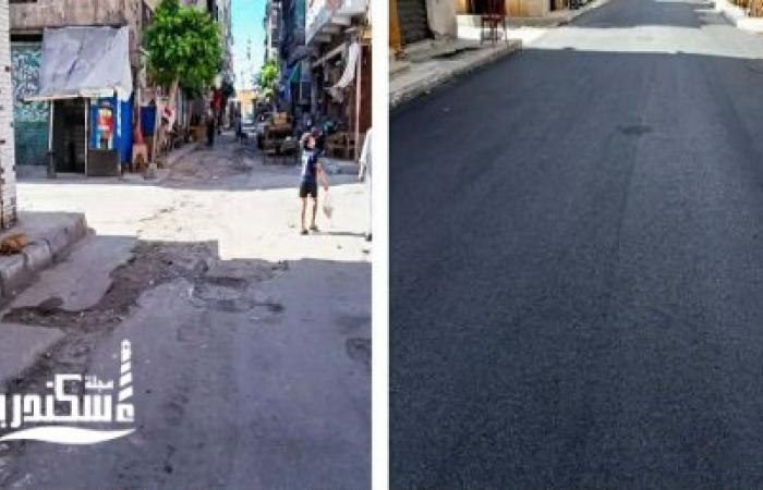 تيسيرًا للحركة المرورية.. إنهاء أعمال رصف وإعادة الشيء لأصله بشارع "سيدي كريم" بكرموز