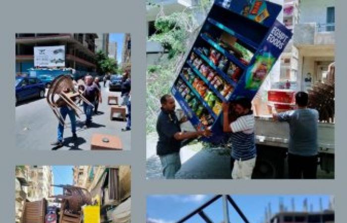 بالأرقام.. رئيس حي شرق تقود حملة مكبرة لرفع ١٨٥ حالة إشغال من شوارع سموحة وزعربانة
