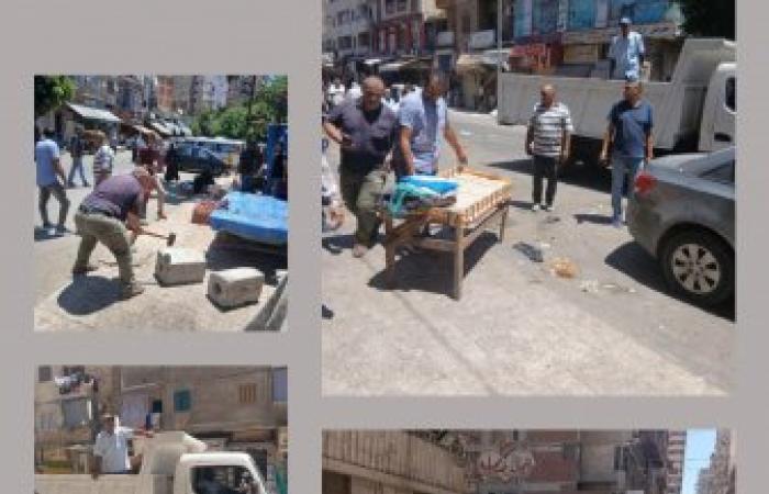 حملة مكبرة لحي شرق الإسكندرية تسفر عن رفع 125 حالة إشغال وهالك في "باكوس"