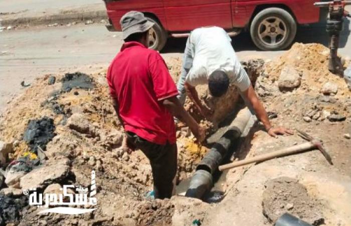حي العجمي يتابع أعمال شركة الصرف الصحى ومياه الشرب لتحسين مستوى المرافق العامة