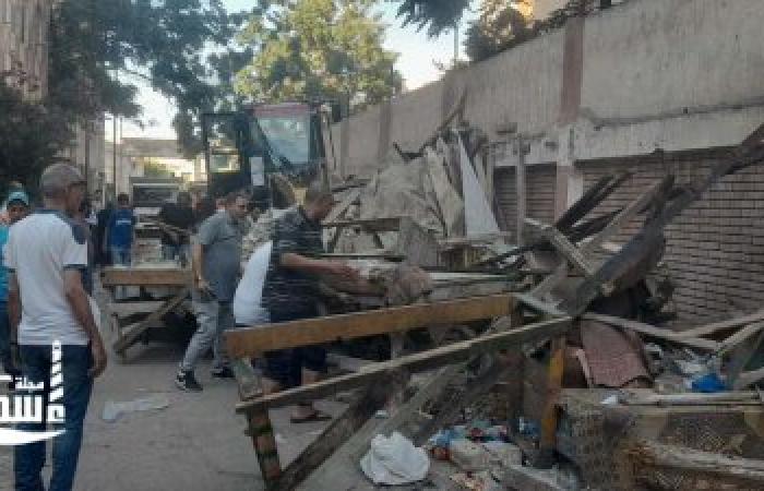 حملة مكبرة لحي شرق الإسكندرية لإزالة الإشغالات وإعادة الانضباط بشارع حكيم باشا وسوق إيكا