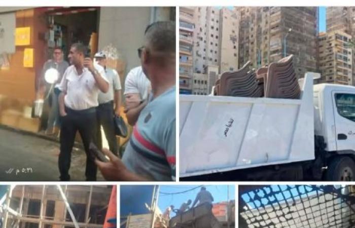 حي الجمرك بالإسكندرية يحبط أعمال بناء مخالف بشارع سوق العطارين ويشن حملة لإزالة الإشغالات شاطئ سيد درويش