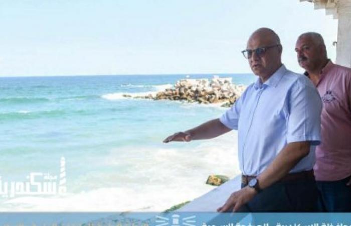 محافظ الإسكندرية يتابع إزالة إحدى المنشآت بطريق الكورنيش بمنطقة سبورتنج عقب انتهاء تعاقدها