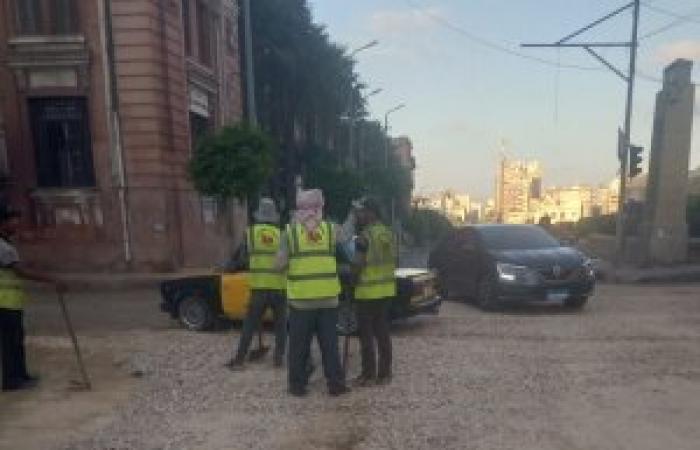 محافظة الإسكندرية تتدخل فورًا لإنقاذ كوبري الجامعة من هبوط أرضي مفاجئ