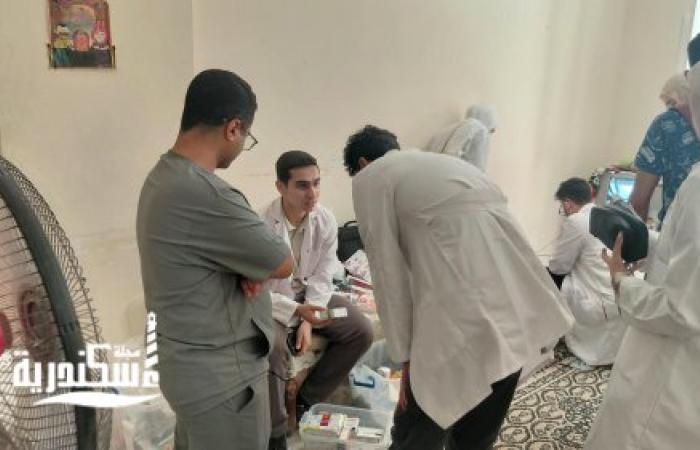 كلية الطب بجامعة الإسكندرية تنظم قافلة طبية شاملة لخدمة كبار السن بدار كريم بالعجمي