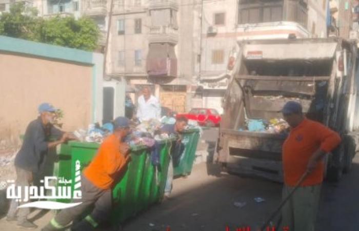 مرور ميداني لرئيس حي غرب لمتابعة أعمال رفع كفاءه النظافه بمحيط المدارس وبنطاق الحي