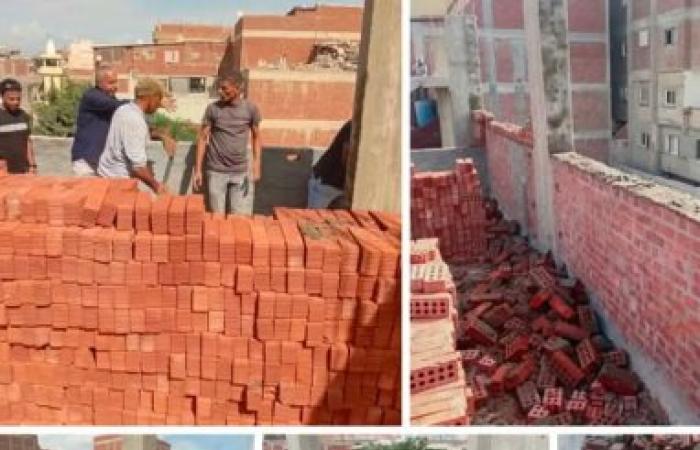 مواصلة حملات إزالة أعمال البناء المخالف بنطاق حي العامرية أول