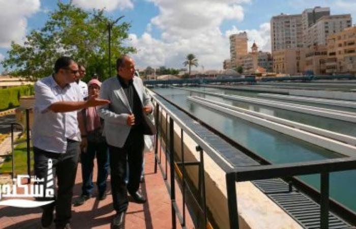رئيس مياه الإسكندرية يفتتح المعرض السنوي للمفروشات ويقوم بجولة ميدانية موسعة بعدة قطاعات