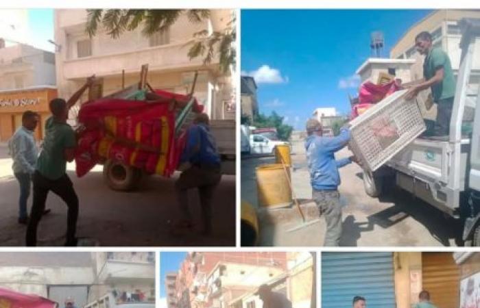 «حي العامرية أول» يتحفظ على 37 حالة إشغال وهالك في حملة صباحية لفرض الانضباط